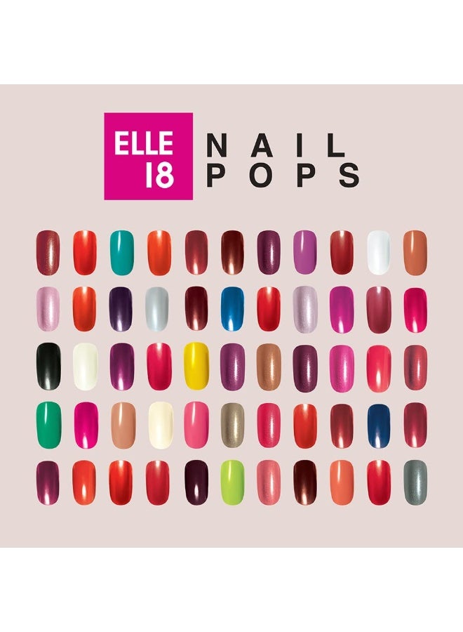إيل 18 طلاء أظافر Elle 18 Nail Pops، لون رقم 197، بلمسة نهائية لامعة، 5 مل - Image 3